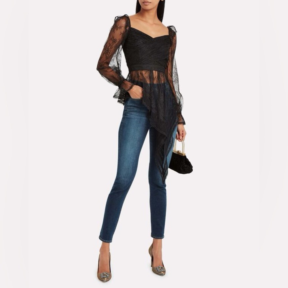 SELF-PORTRAIT
Ruffled Lace Wrap Top size 4 Worn once!!!